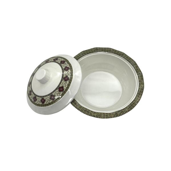 Safety Salad Melamine Bowl Lid Dinnerware Imitation Porcelain BSCI
