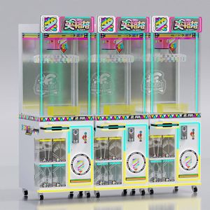 Transparent Tempered Glass Clip Clamp Gift Machine 60kgs Coin Operated Win Clip Prize Machine Designed To Improve Amusement Parks Arcades And Family Entertainment Venues With Prize Distribution