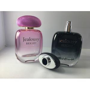 Gradient Pink Gradient Black Luxury Perfume Bottles With Atomizer Cap