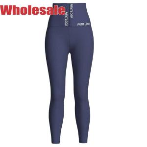 Blue Latex Shapewear Yoga Pants 3XL 99cm Waist Trainer Leggings