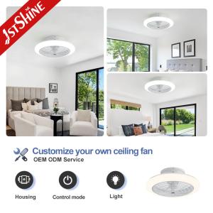 Lighting Solutions ETL Certified White LED Ceiling Fan with Light and Easy Clean