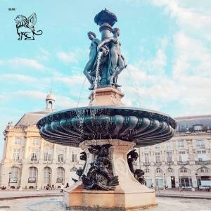 Life Size Bronze Horse Statues Water Fountain Large Outdoor Marble Fountains