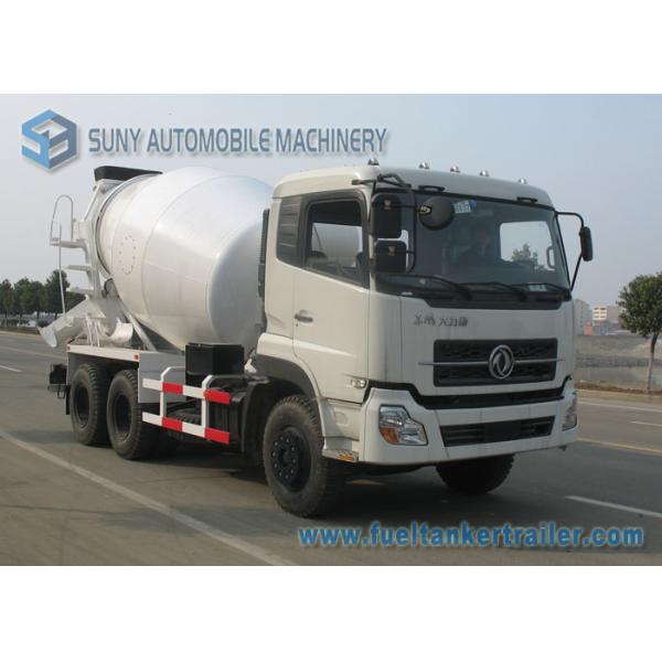 6X4 Dongfeng Dalishen Transit Cement Mixer Truck 10000 Litre White Colour