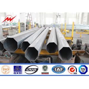 10m Height Bitumen Floodlight Pole For High Voltage Transmission Line