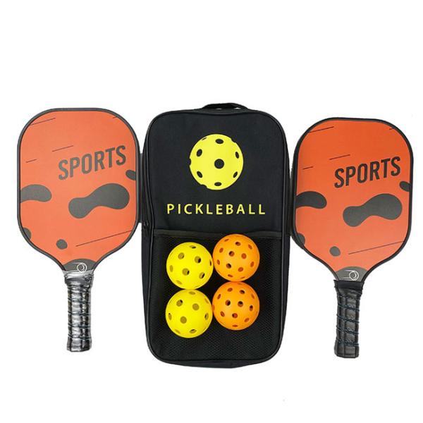 Buy 3K Carbon Fiber Pickleball Racquet Orange Pickle Ball Paddle at wholesale prices