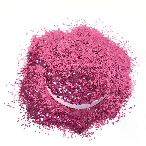 Add Some Sparkle to Your Festival Home Decoration with 2023 Hotsale PET Hexagonal Glitter Powder in Pink Purple and Red