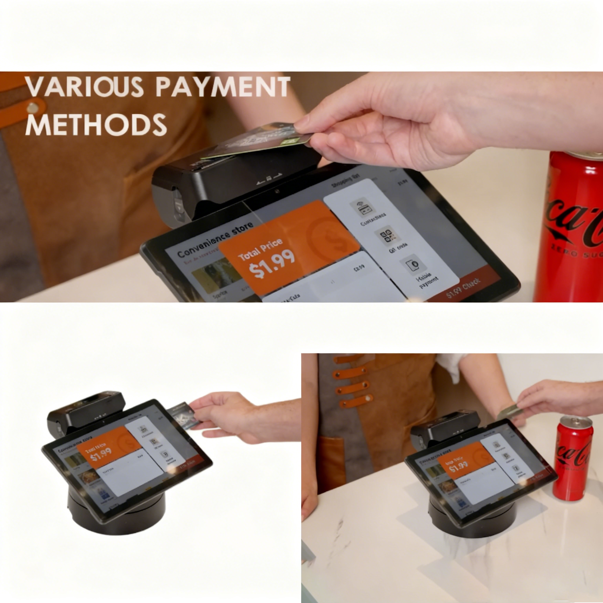 SUNMI P3 MIX Multi - Payment Built -in Printer Qualcomm QR Scan Fingerprint Android 13 System Pos Desktop