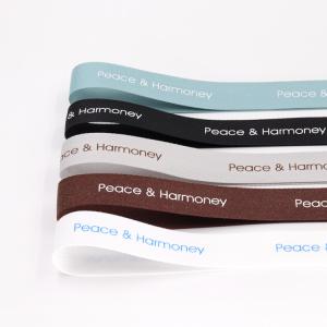 Custom Printed Gift Packaging Ribbon , Double Faced Silk Satin Ribbon