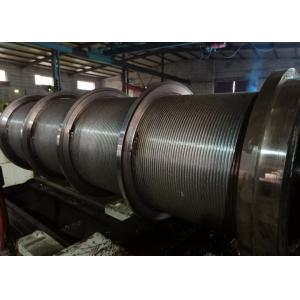 Quadruple Carbon Steel Grooved Winch Drum With Shaft
