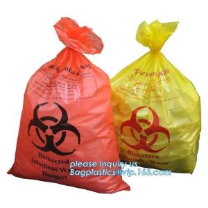 Autoclavable Biohazard Bags, Medical Waste Bags, Self Adhesive Sealing Tape