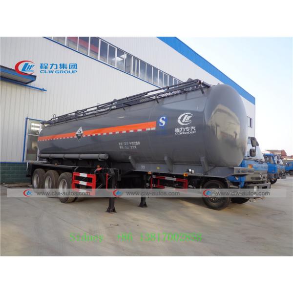 Buy 24000L 3 Axle Hydrochloric Acid Sulfuric Acid Liquid Tank Trailer at wholesale prices