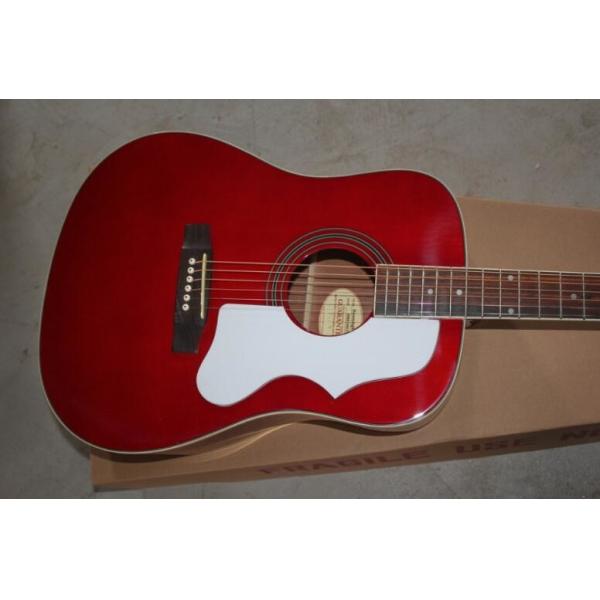 Red Chibson H-Bird acoustic guitar GB H-Bird electric acoustic guitar Chinese made custom acoustic guitar
