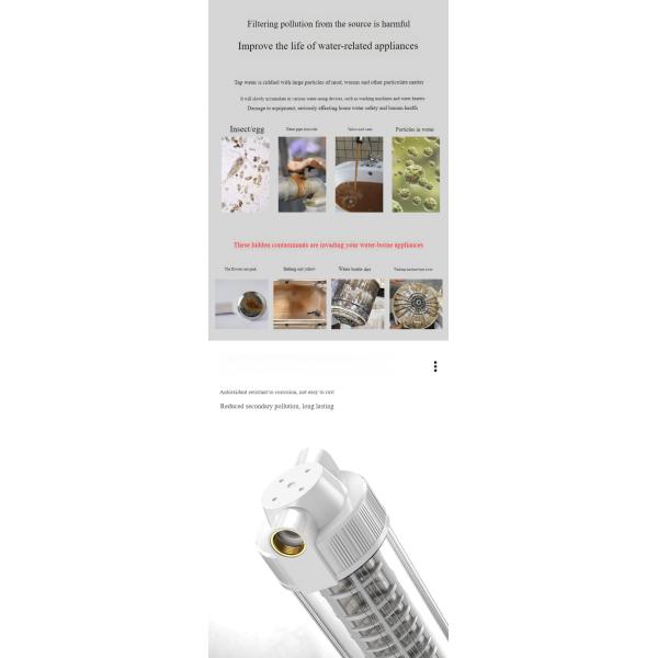 Tap Water Pipelines Sediment Water Filter 8 Ton for Households Commercial Outdoors