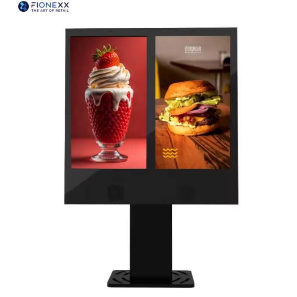 Buy Floor Stand Digital Signage Drive-Thru WiFi LCD Fast Food Marketing Display Self-Service Menu 55 Inch Outdoor	Drive Thru Digital Signage at wholesale prices