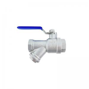 Quality Customization Pipe Fittings Adaptor Y Type Stainless Steel Strainer Filter Ball Valve for sale