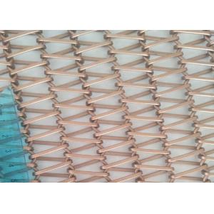 Quality Sprial Weave Architectural Conveyor Belt Mesh Curtain For Buildings Decoration for sale