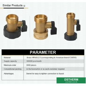 Single Outlet Hose Connector Coupling Brass Fittings Brass Valves