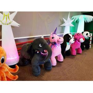 Quality Hansel amusement park walking electric mountable plush motorized animal for sale