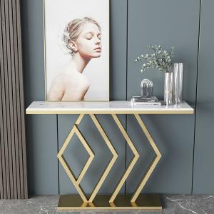 Stainless Steel 36 Inch Contemporary Entryway Table OEM ODM