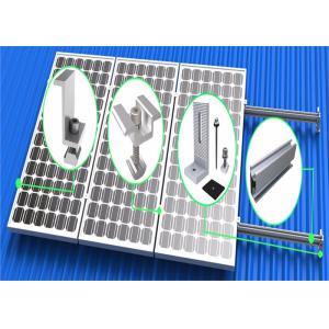 Vertical Flat Roof Mounting System High Anodized Aluminum Extrusion Frame