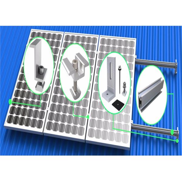 Buy Vertical Flat Roof Mounting System High Anodized Aluminum Extrusion Frame at wholesale prices