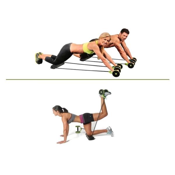 Ab Roller Wheel With Resistance Bands Multifunctional Ab Roller Wheel For Abdominal Exercise