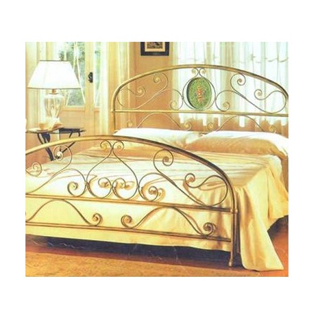 Modern Galvanized Queen Size Metal Bed Durable Heavy Duty Reinforce Frame