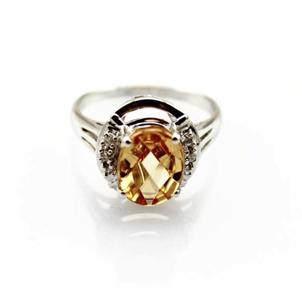 White Gold Plated 925 Silver Jewelry 8mmx10mm Oval Pink Cubic Zircon Ring(R0076)