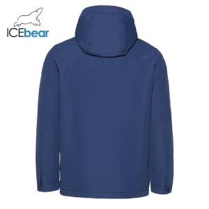 Polyester Demi Season Coat Dark Blue Warm Windproof Jacket Casual