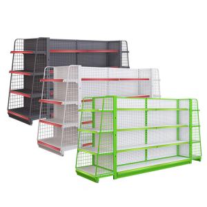 Grid Panel Metal Wire Mesh Supermarket Convenience Store Display Rack Powder