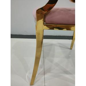 Flannel Stainless Steel Leg Dining Chairs