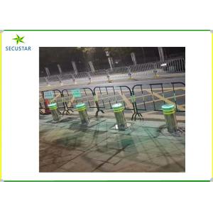 Hydraulic Automatic Rising Bollards Stainless Steel Security Gate System