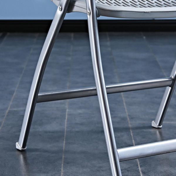 Outdoor Banquet Events Plastic Metal Foldable White Black Dining Chair for Wedding Hotel