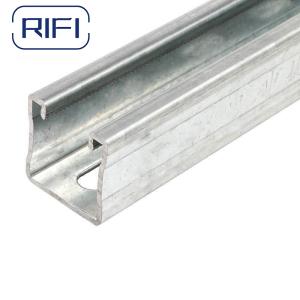 Silver 41mm Strut Channel And Fittings Wall Mount C Shape