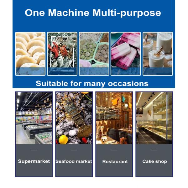 Fan Cooling Glass Door Freezer With Capacity Ranges From 457L To 1545L