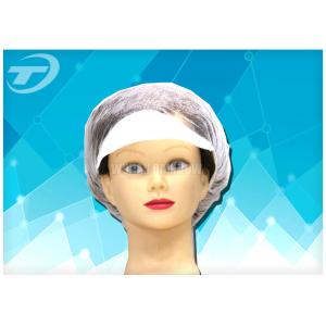Quality Customized Size White Snood Disposable Surgical Caps / Hairnet for sale