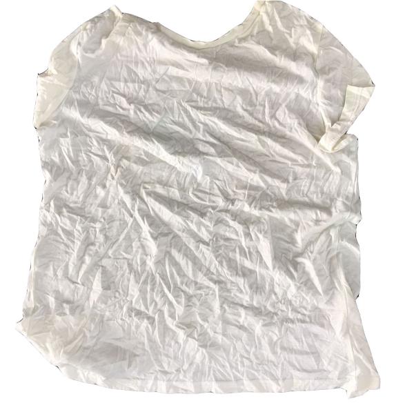 Buy 97% Cotton White T Shirt Rags 55x60cm with no printings at wholesale prices