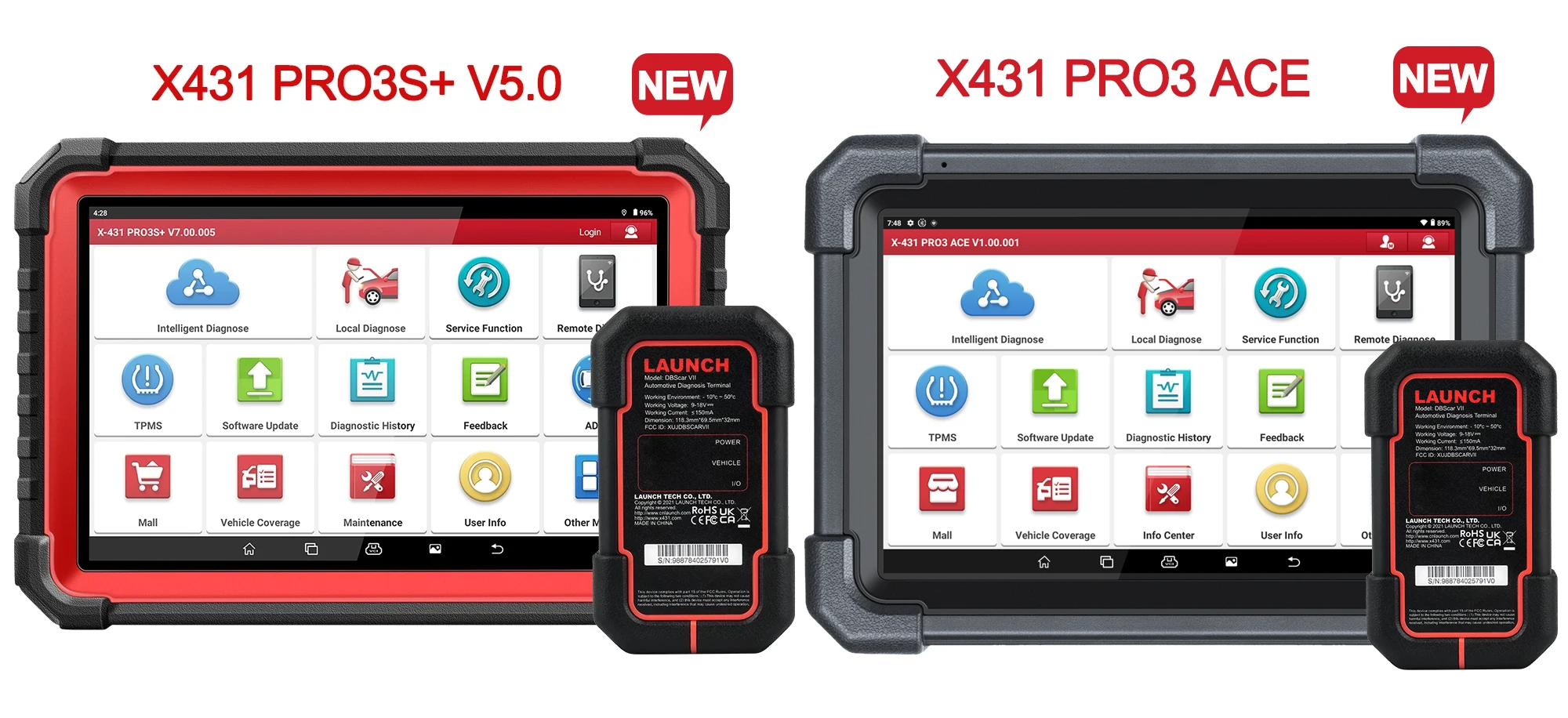 2024 New LAUNCH X431 PRO3 ACE 10.1 INCH Car Diagnostic Tools CAN FD OBD OBD2 Full System Scanner Topology Map Free Ship