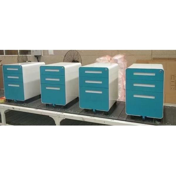 Buy Anti-dumping Design Mobile Pedestal 3 Drawers Movable Cainet at wholesale prices