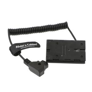 NP FZ550 Dummy Battery to D tap Coiled Power Cable for Sony NP F570 970 Monitor