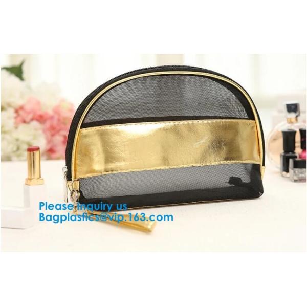 Promotion Mesh Cosmetic Bag 6 Color Makeup Bag New Women's cosmetics Travel cosmetic bag