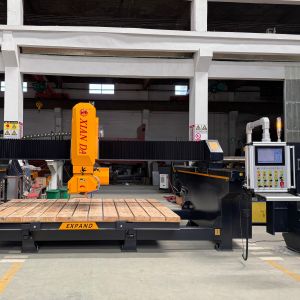 Quality 4-Axis CNC Stone Cutter with High Precision Linear Guide and 0-85° Worktable Tilting Angle for Advanced Stone Processing for sale