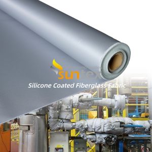 Fireproof Silicone Coated Fiberglass Fabric with Water Repellent and Corrosion