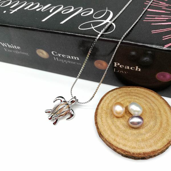 Pearl Cage Pendant Essential Oil Diffuser Jewelry Making Accessories DIY Necklace For Unisex Gift