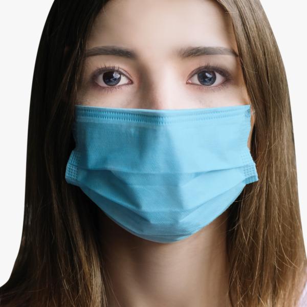 Breathable Non Woven Disposable Mask High Filtration Capacity With Elastic