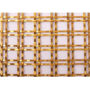 Quality Architectural Woven 0.3mm Decorative Metal Mesh For Building Facade Cladding for sale