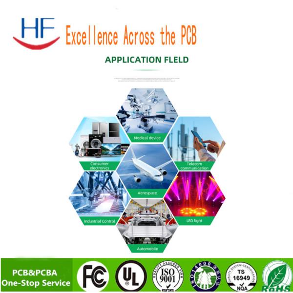 Durable Multilayer PCB Circuit Board 6 Layer Green Fr4 1OZ Copper Thickness