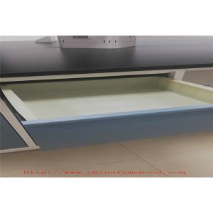 OHSAS H - Frame White Steel Lab Furniture / Chemistry Lab Cabinets