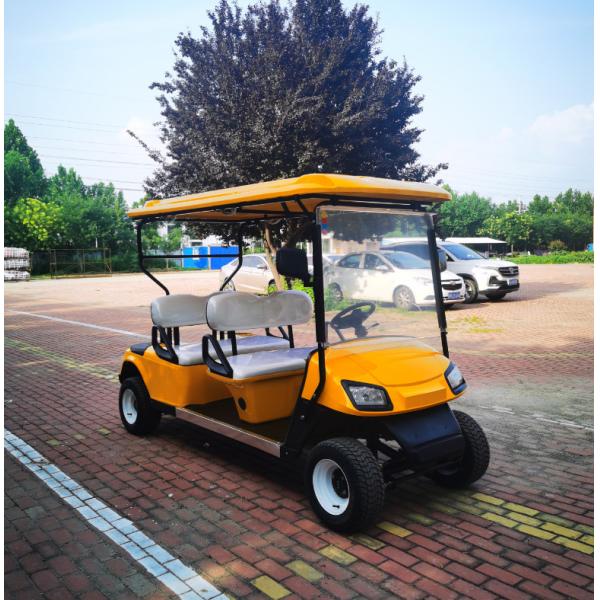 Logo Printing Customized 4 Seater Golf Cart 60 Volt Battery Powered Electric Golf Cart