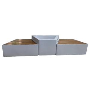 China Public Bench Fibreglass Reinforced Plastic Seat Waiting Rest Chair on sale